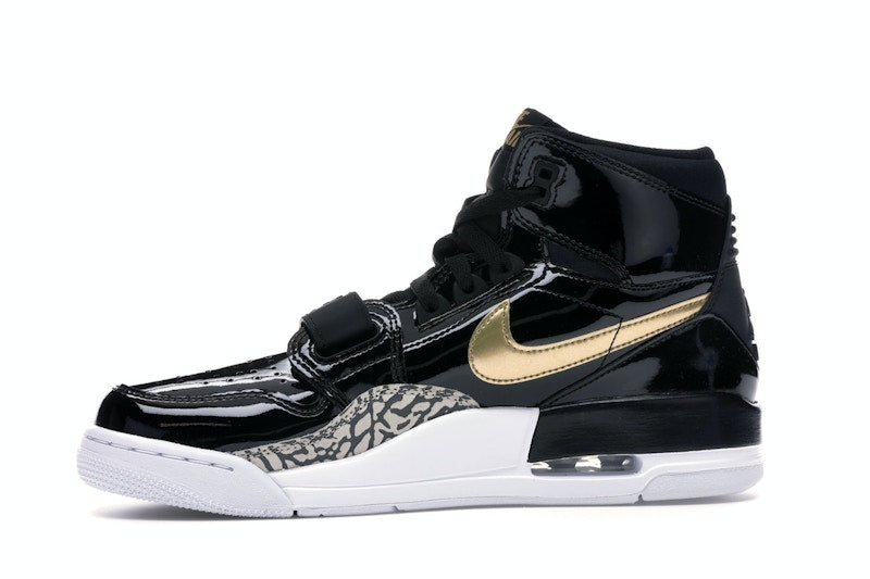 Jordan Legacy 312 Black Gold Patent