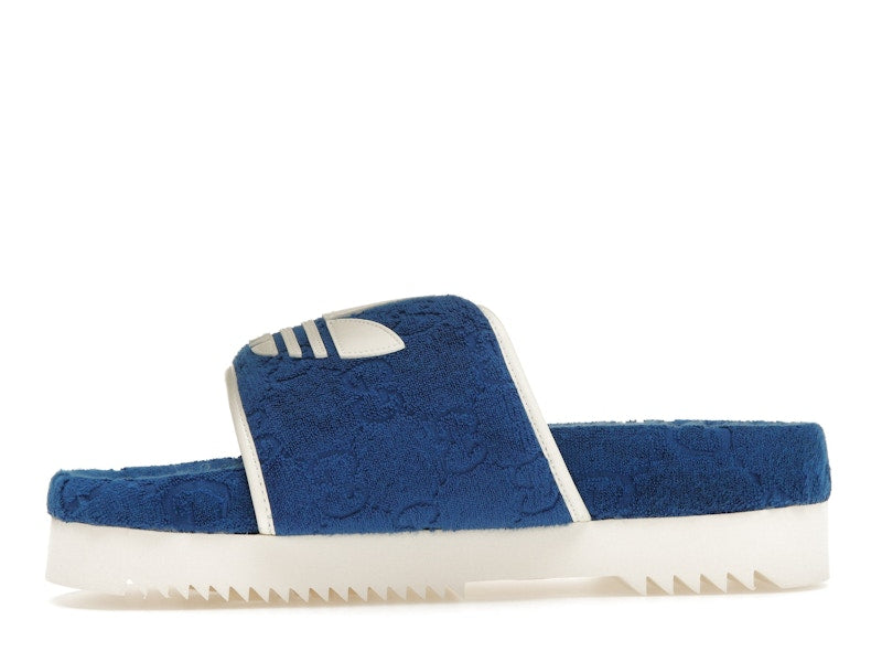 adidas x Gucci GG Platform Sandal Blue