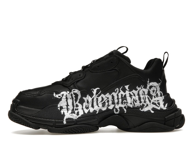 Balenciaga Triple S DIY Metal Artwork Black