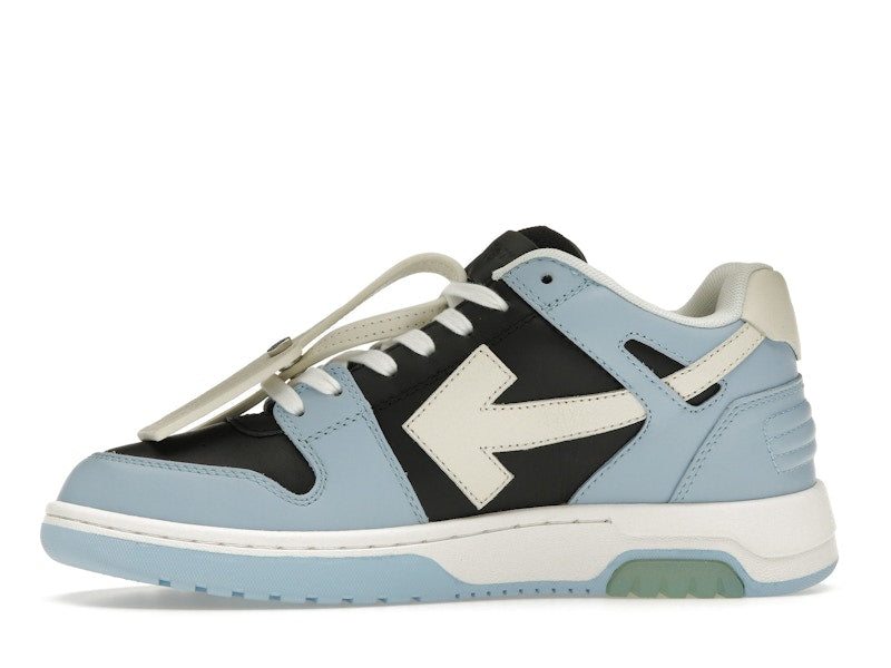 OFF-WHITE Out Of Office OOO Low Tops Light Blue Black