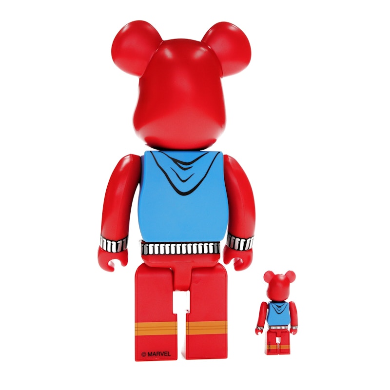 Bearbrick x Marvel Spider-Man Scarlet Spider 100% & 400% Set