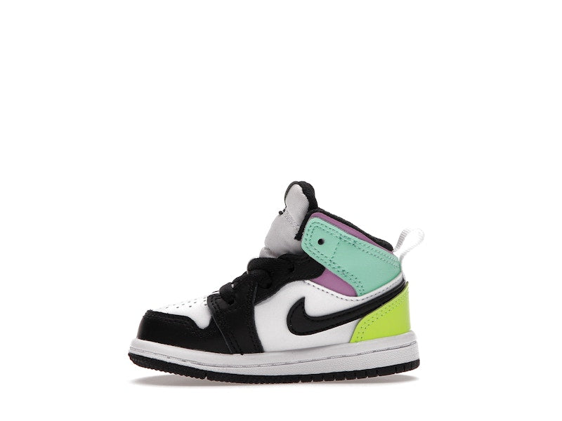 Jordan 1 Mid Pastel Black Toe (TD)