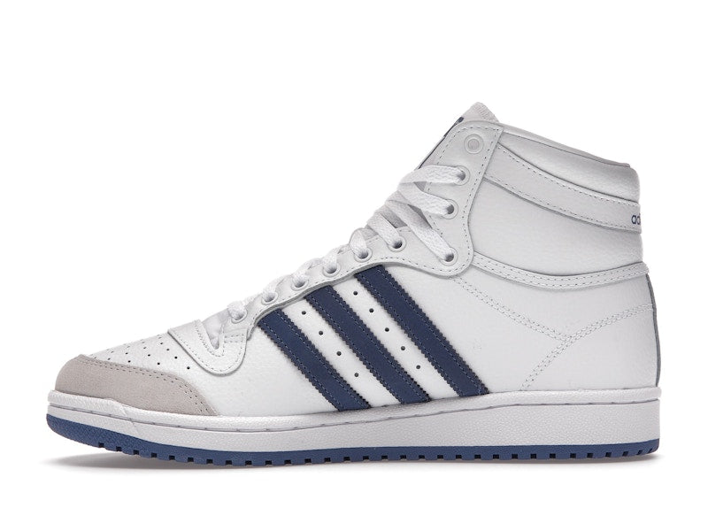 adidas Top Ten White Crew Blue