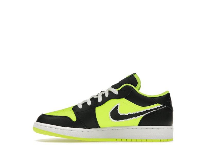 Jordan 1 Low SE Black Cat Volt (GS)