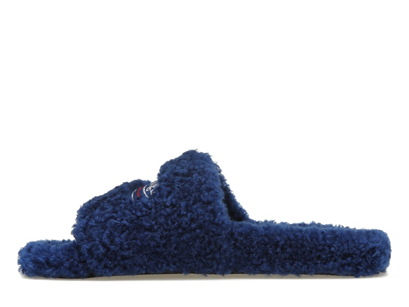 Balenciaga Furry Slide Blue