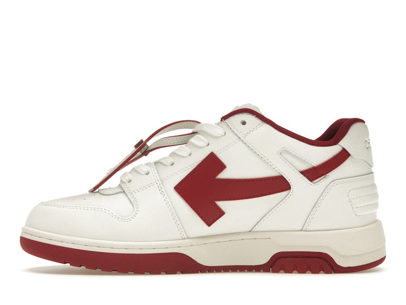 OFF-WHITE Out Of Office OOO Low Tops White Red White Tag
