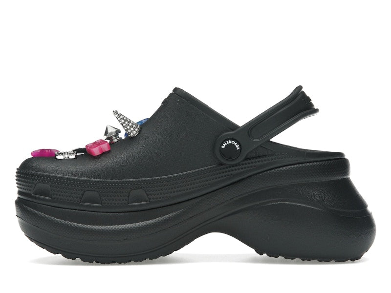 Balenciaga x Crocs Mule Black Multicolor Jibbitz (Women's)