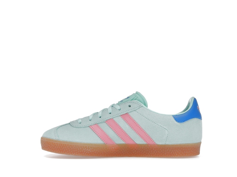 adidas Gazelle Clear Mint Bliss Pink Bright Blue (GS)