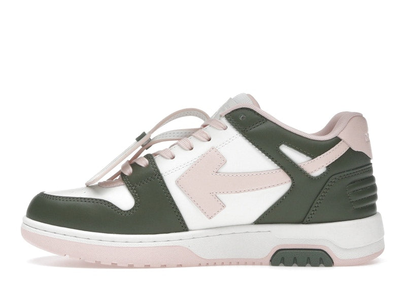 OFF-WHITE Out Of Office OOO Low Tops White Green Pink (Women's)