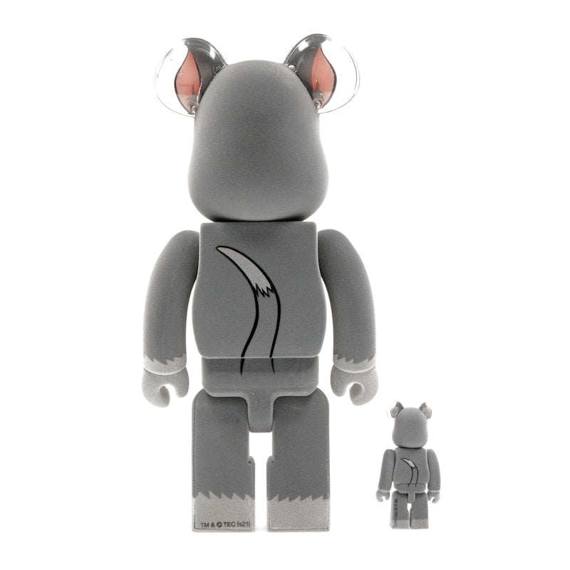 Bearbrick Tom and Jerry: Tom Flocky 100% & 400% Set