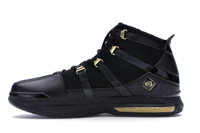 Nike LeBron Zoom 3 Black Metallic Gold