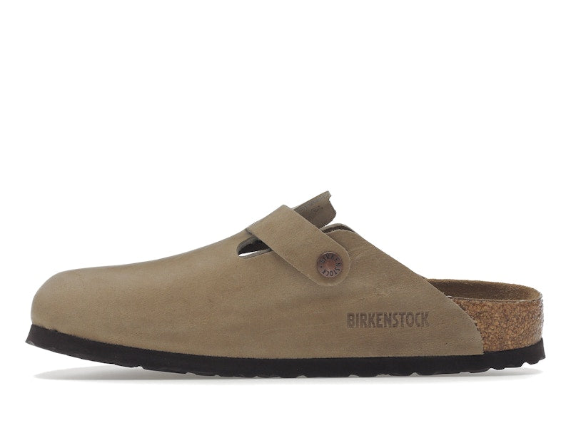 Birkenstock Boston Soft Footbed Oiled Leather Tobacco Brown
