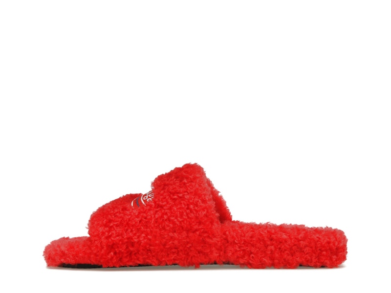 Balenciaga Furry Slide Red White (Women's)