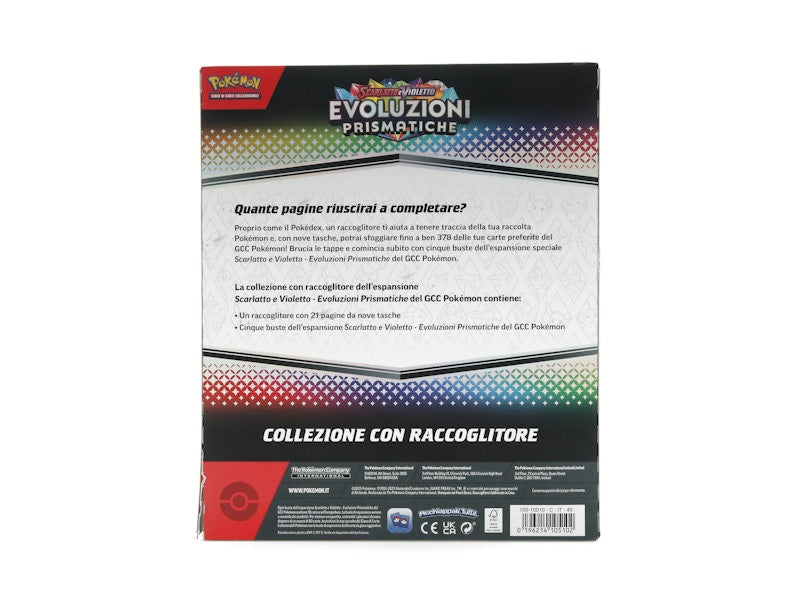 Pokémon Scarlet & Violet Prismastic Evolution Binder Collection (Italian)