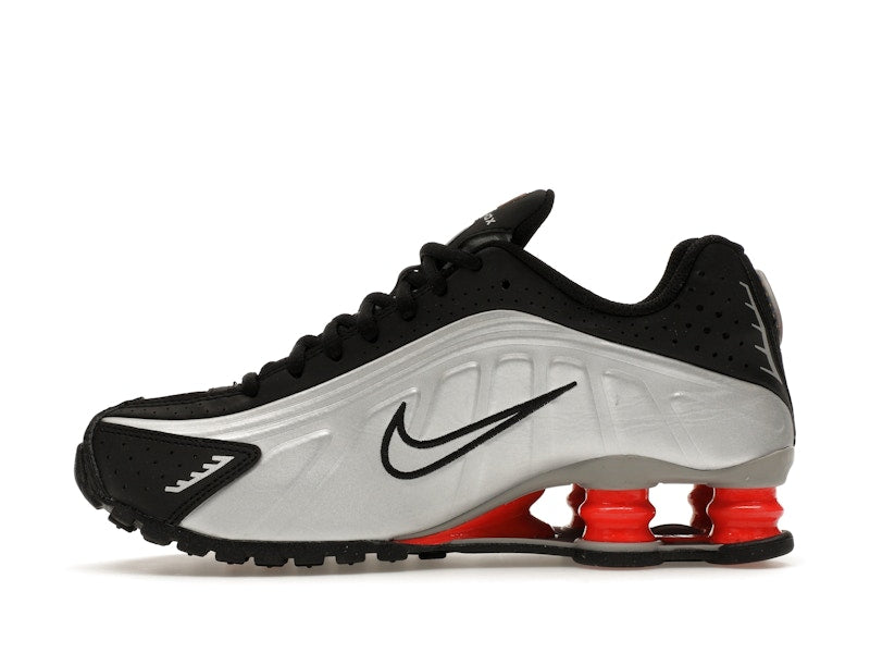 Nike Shox R4 Metallic Silver Black Picante Red (GS)