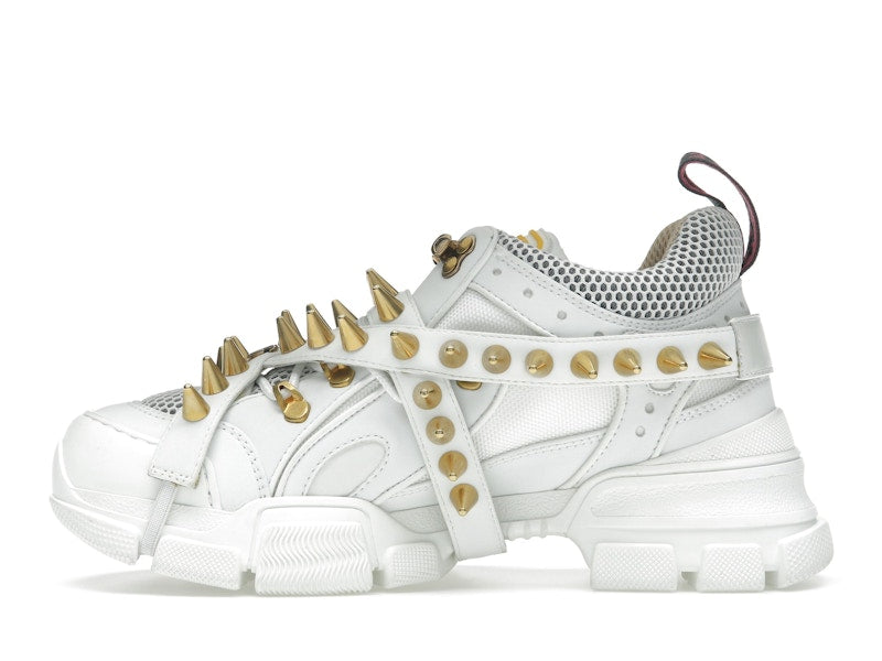 Gucci Flashtrek Chunky Leather Sneakers White Gold (Women's)