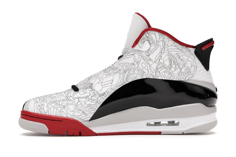 Jordan Dub Zero White Varsity Red