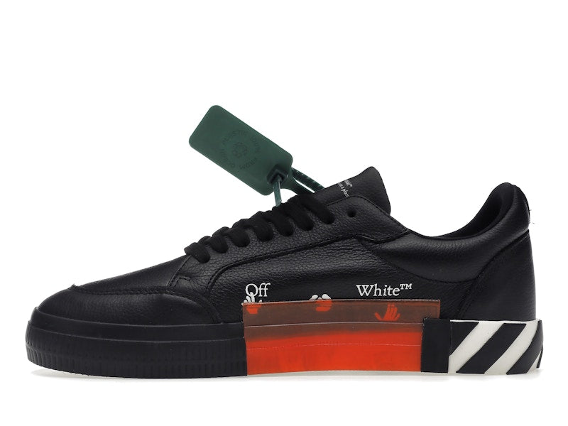 OFF-WHITE Vulc Low Leather Black White SS22