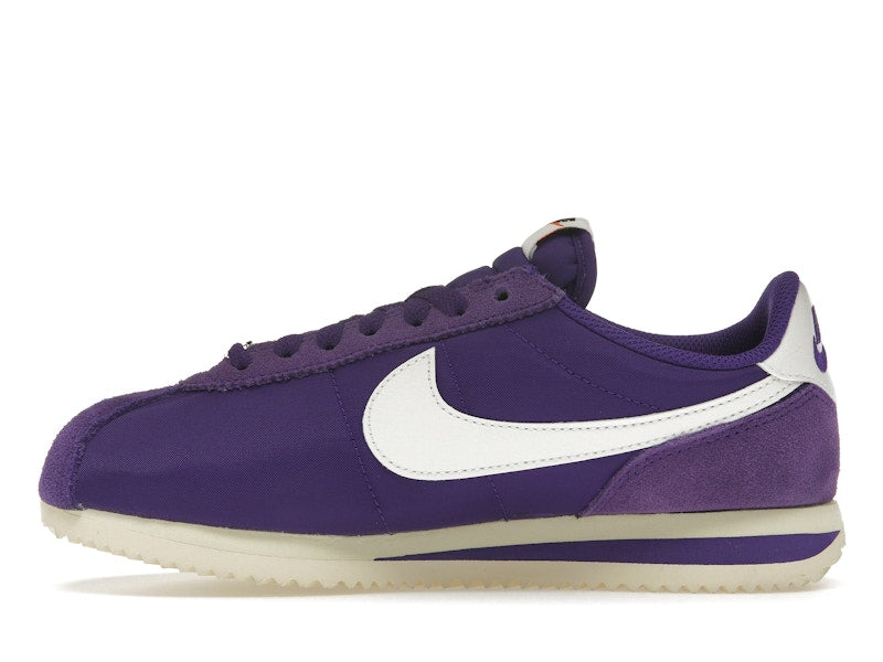 Nike Cortez Textile Field Purple Alabaster Safety Orange Summit White (Women's)