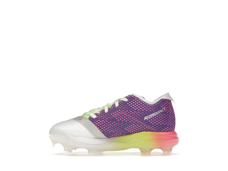 adidas Adizero Impact TPU Warp Speed Cloud White Lucid Blue Lucid Pink (GS)