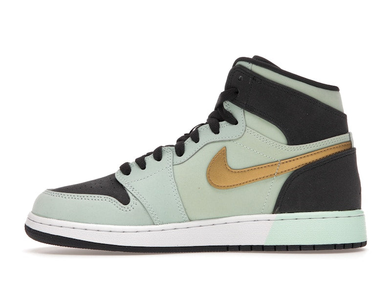 Jordan 1 Retro High Mint Foam Anthracite Metallic Gold (GS)