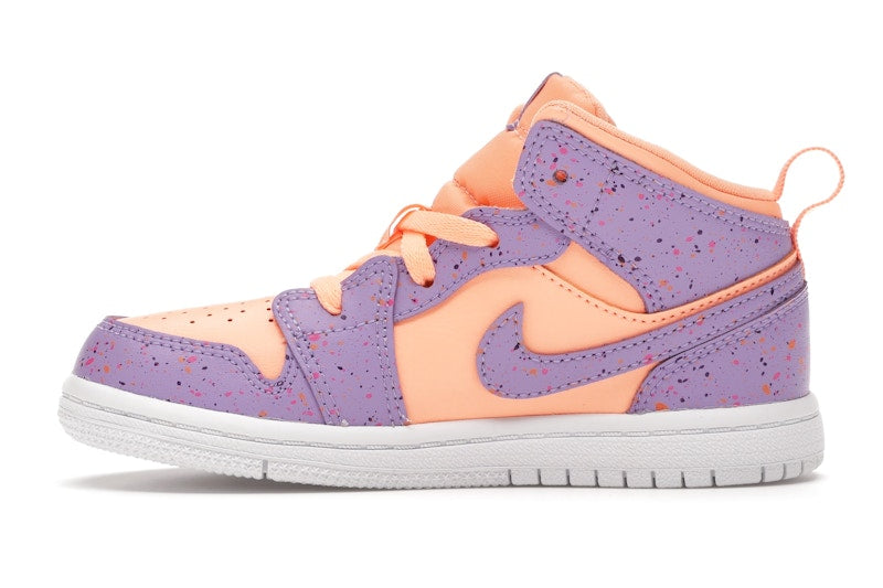 Jordan 1 Mid Paint Splatter Orange Purple (TD)
