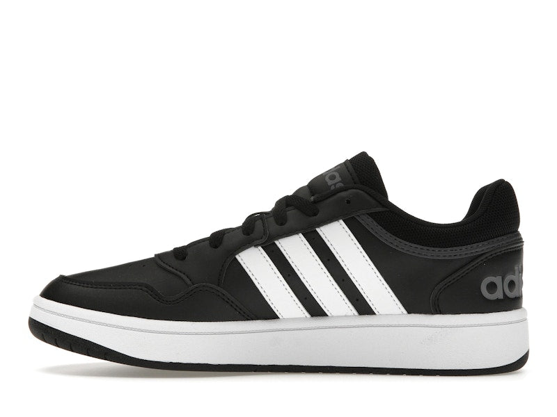adidas Hoops 3.0 Low Black White Stripes