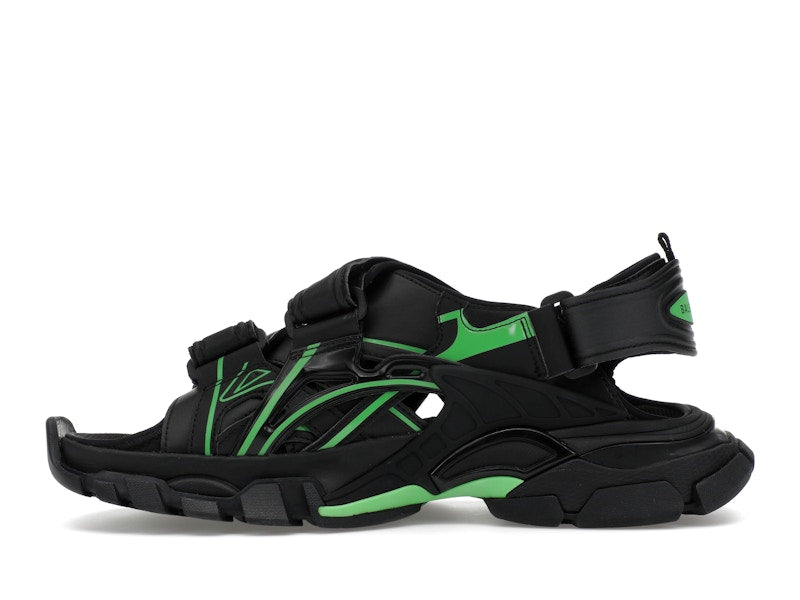 Balenciaga Track Sandal Black/Fluo Green