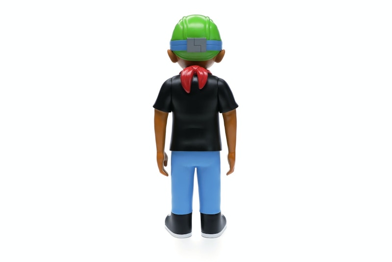 Hebru Brantley x Mindstyle Fly Boy Black Tee Vinyl Figure Multi