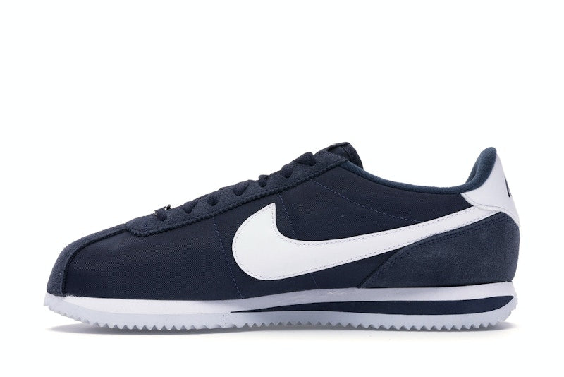 Nike Cortez Basic Nylon Obsidian White-Metallic Silver