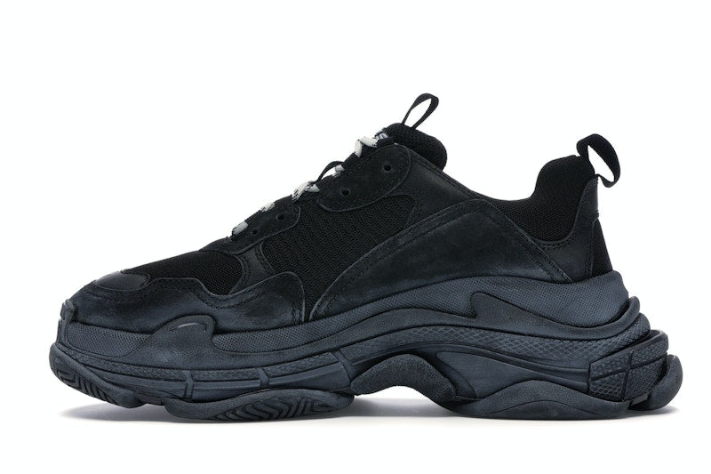 Balenciaga Triple S Triple Black (2018 Reissue) (Pre-Distressed)