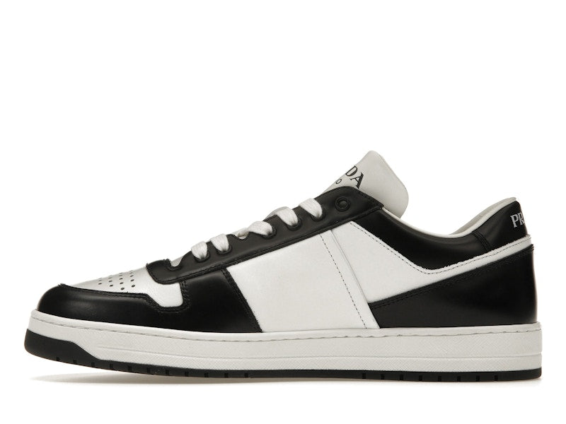 Prada Downtown Low Top Sneakers Leather White Black