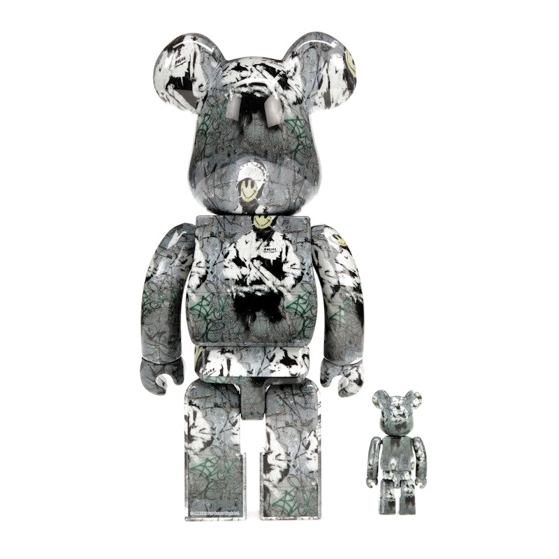 Bearbrick Riot Cop 100% & 400% Set