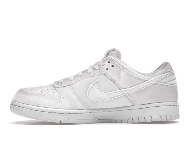 Nike Dunk Low Dover Street Market Triple White Velvet