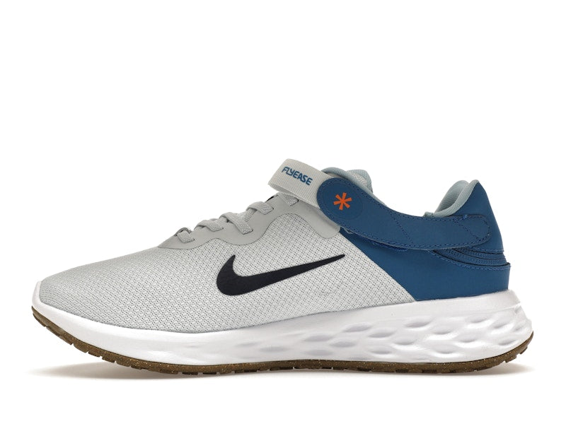 Nike Revolution 6 FlyEase Next Nature Pure Platinum Dark Marina Blue