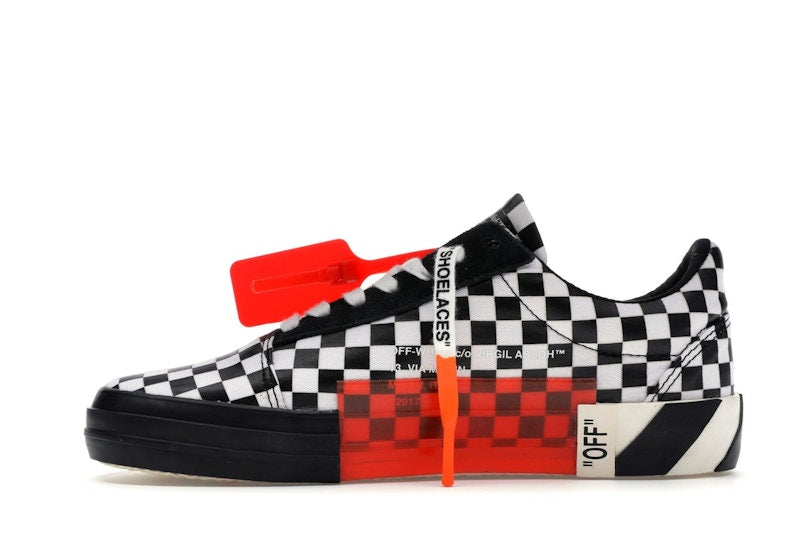 OFF-WHITE Vulc Low Checkered Black White