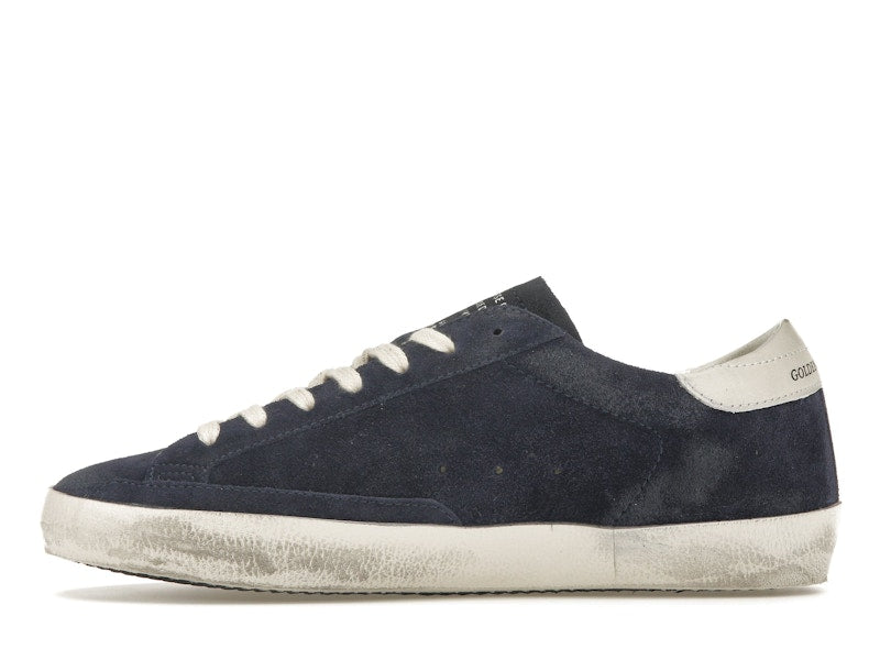 Golden Goose Super-Star Navy Suede White