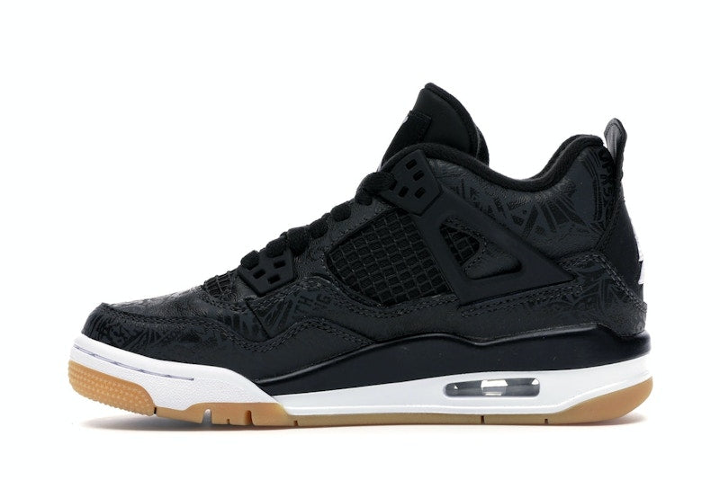 Jordan 4 Retro Laser Black Gum (GS)