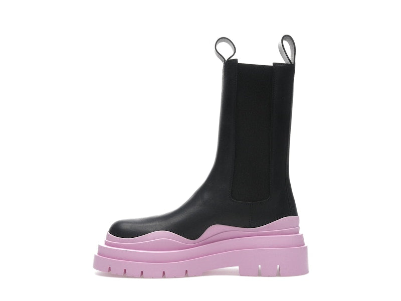 Bottega Veneta Tire Chelsea Boot Black Gloss (Women's)