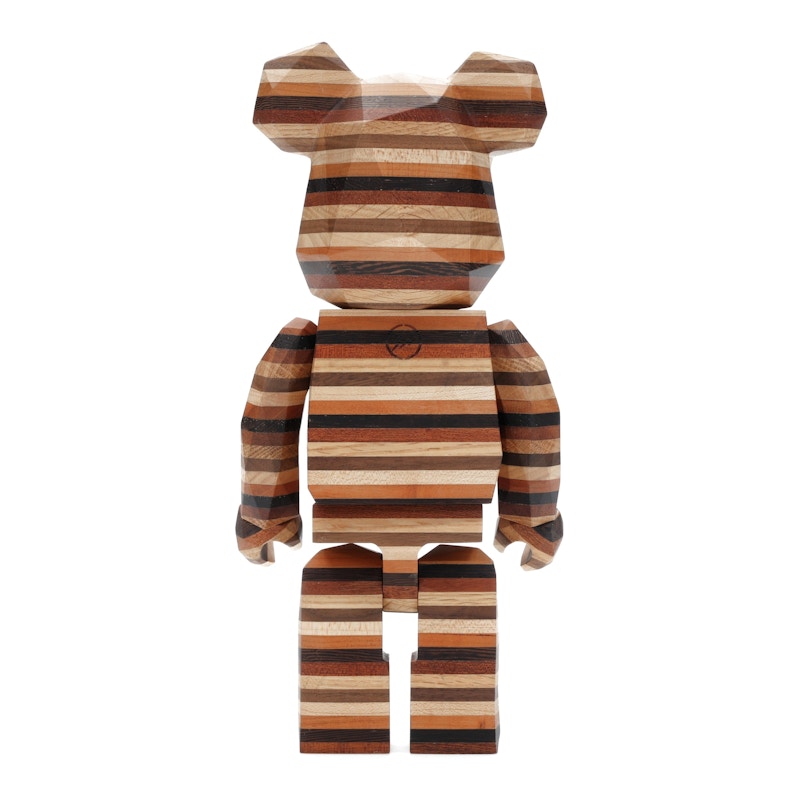 Bearbrick Karimoku Fragment Polygon-Horizon 400% Wood