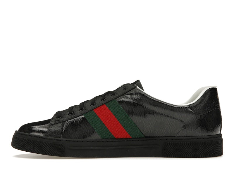 Gucci Ace GG Crystal Canvas Black