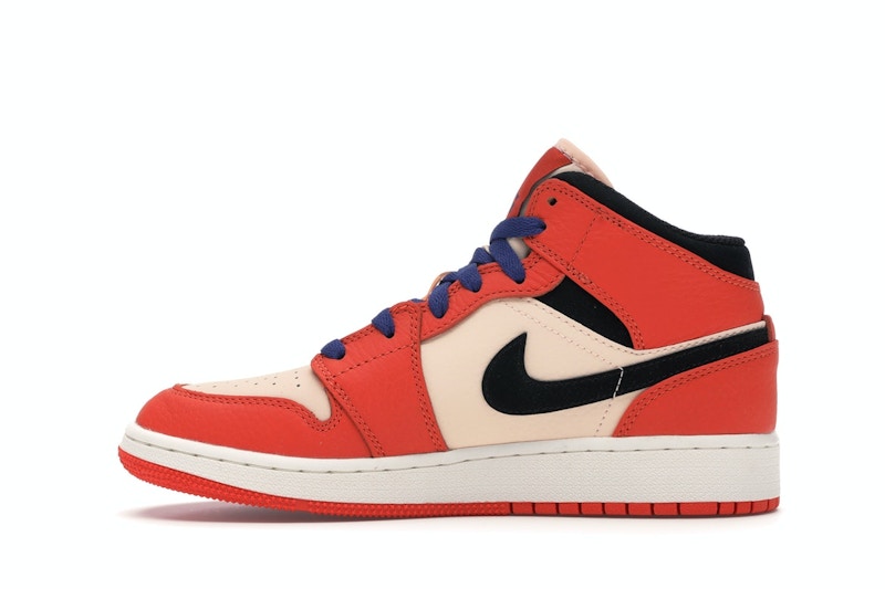 Jordan 1 Mid Team Orange Black (GS)
