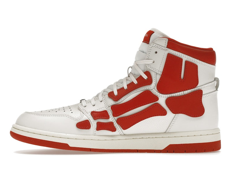 AMIRI Skel Panelled High Top White Red