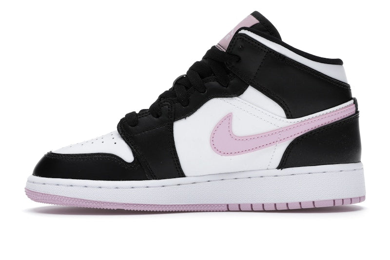 Jordan 1 Mid White Black Light Arctic Pink (GS)