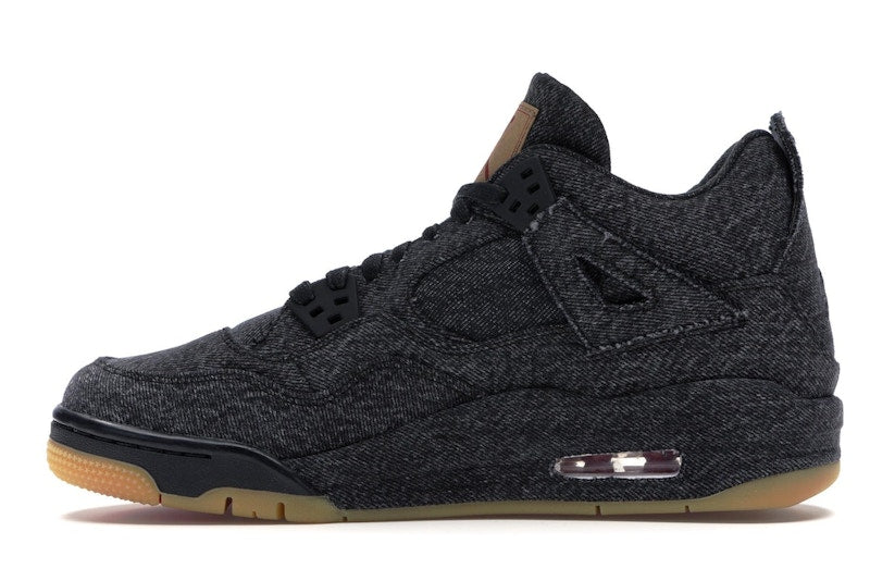 Jordan 4 Retro Levi's Black (GS) (Blank Tag)