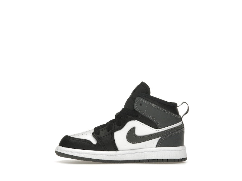 Jordan 1 Mid Black White Iron Grey (PS)
