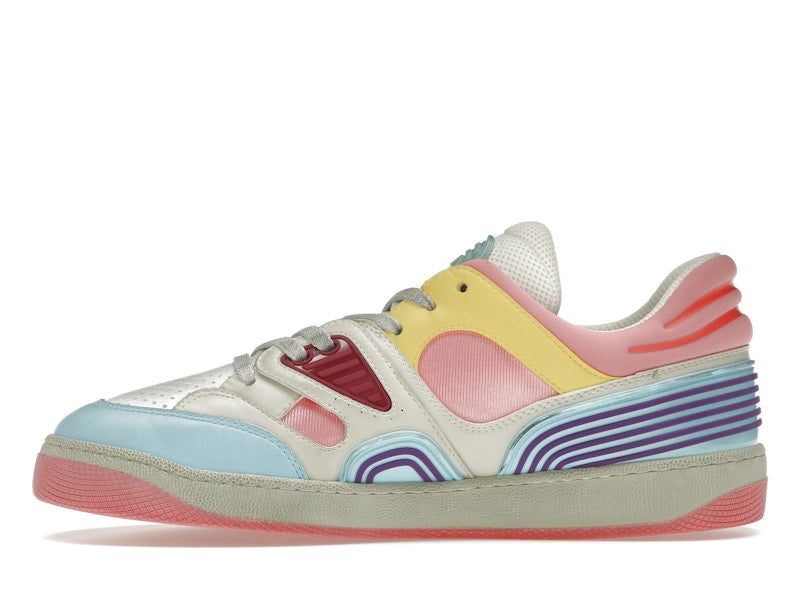Gucci Basket Low-Top Sneaker Light Blue Demetra Pink (Women's)