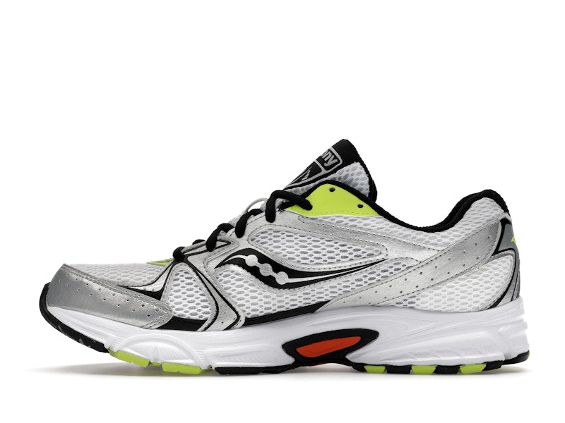 Saucony Grid Ride Millennium White Silver Lime Orange