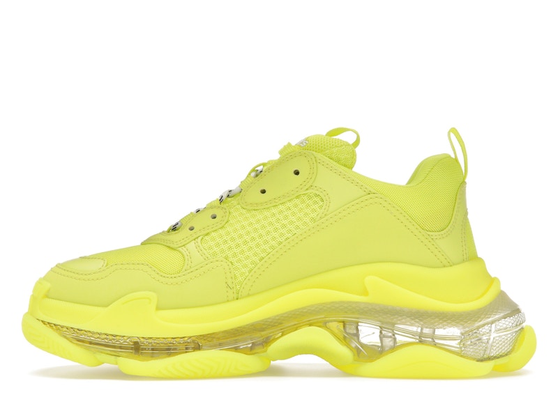 Balenciaga Triple S Clear Sole Fluo Yellow White (Women's)