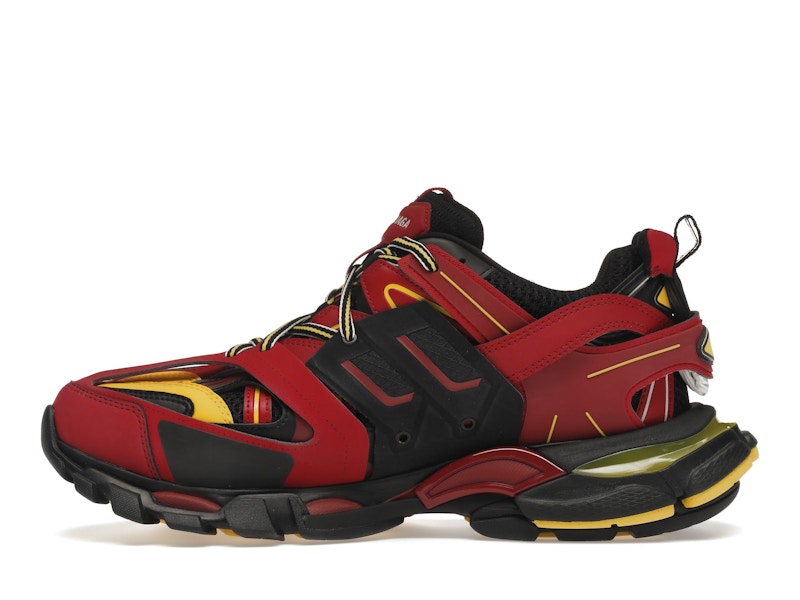 Balenciaga Track Trainers Burgundy Black